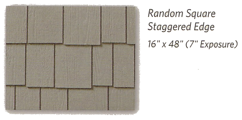 Weatherboards Shapes Random Square Staggered Edge - Berkeley Exteriors - CT